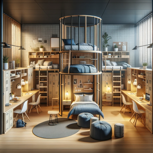 DALL·E 2024-01-19 20.51.35 - Create an image depicting the interior of a residential dormitory. The image should show a comfortable and functional living space often found in a do.png