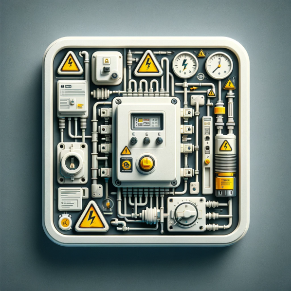 DALL·E 2023-11-22 00.13.49 - Realistic and detailed icon for an electrical repair service focusing on 'leakage' issues. The icon should prominently feature elements related to lea.png