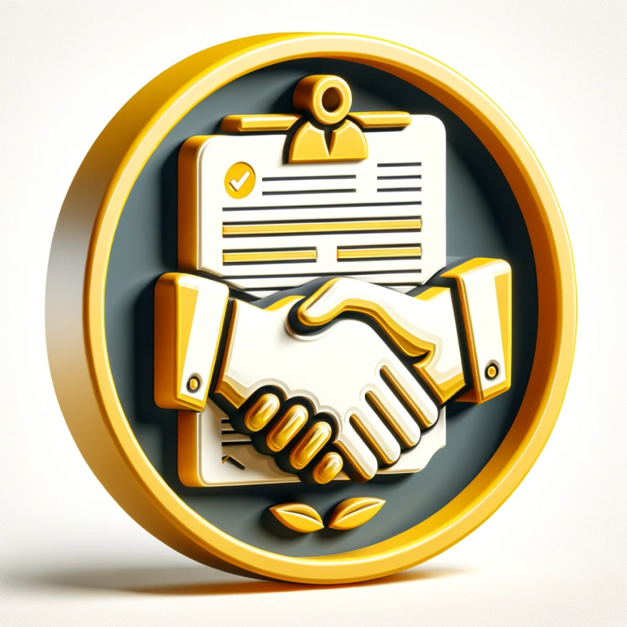 DALL·E 2023-11-21 23.55.58 - A realistic, photo-like icon representing the concept of 'No Additional Charges Without Consent'. The icon should visually convey the idea of agreemen.png