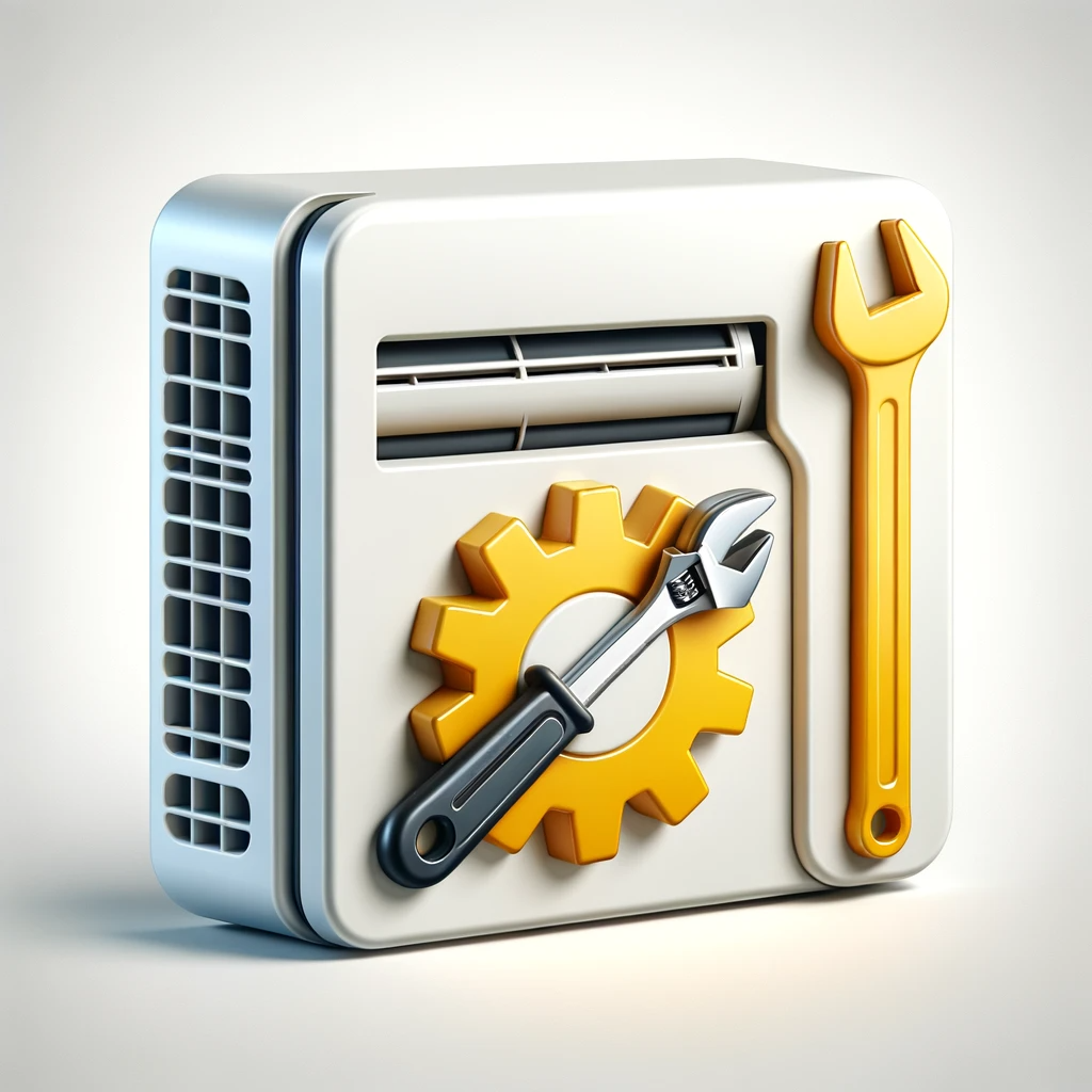DALL·E 2023-11-22 00.00.17 - A photorealistic icon representing air conditioner repair for an electrical repair service. The icon should feature an air conditioner unit with tools.png