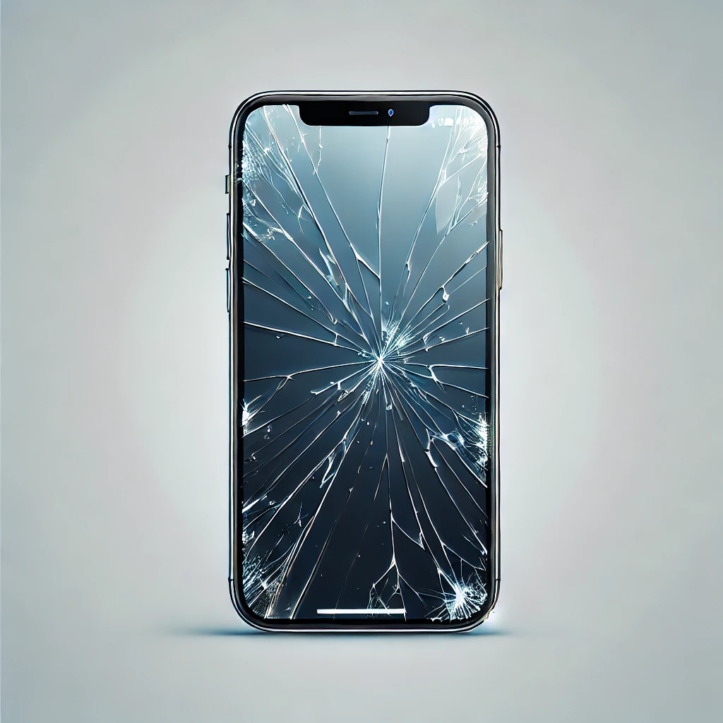 DALL·E 2025-01-30 15.13.15 - A high-quality image of an iPhone with a cracked screen. The design should be realistic, professional, and suitable for an iPhone repair service websi.webp