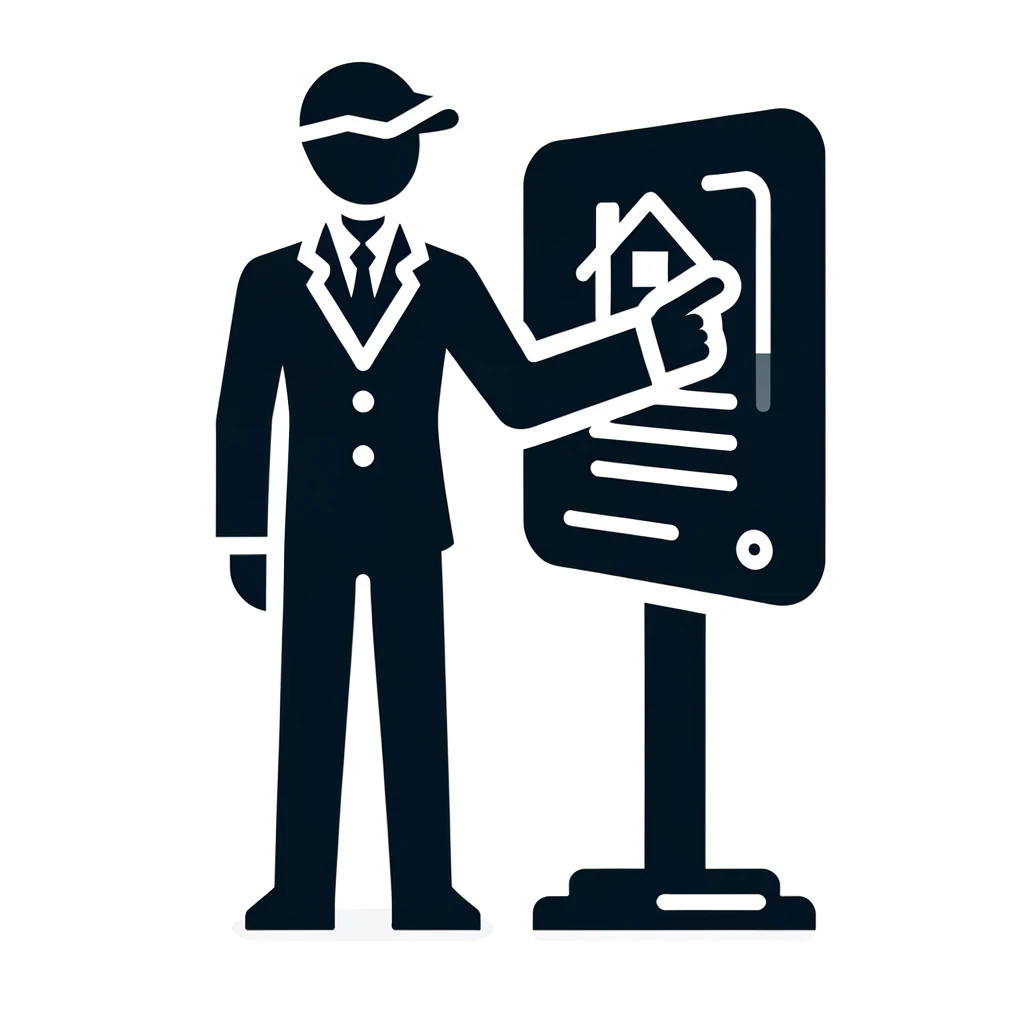 DALLﾂｷE 2024-02-08 11.38.20 - Icon 2_ This icon features a person in smart casual attire, indicative of a real estate professional, standing against a white background. They are in.jpg
